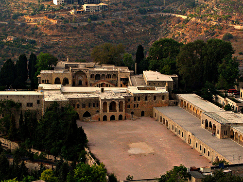 Beiteddine Palace aerial view