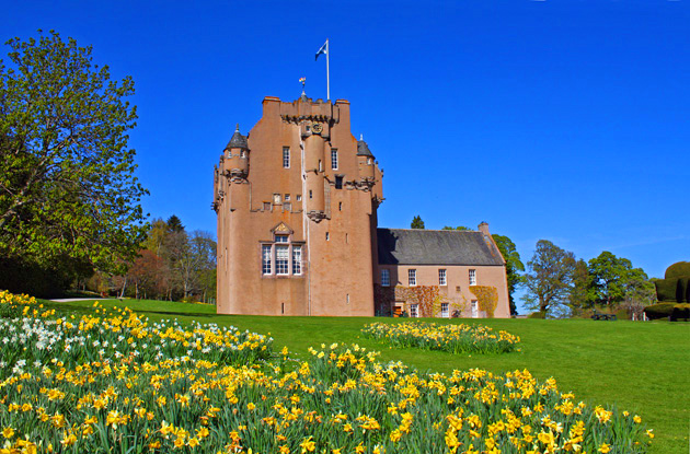Crathes Castle in sping