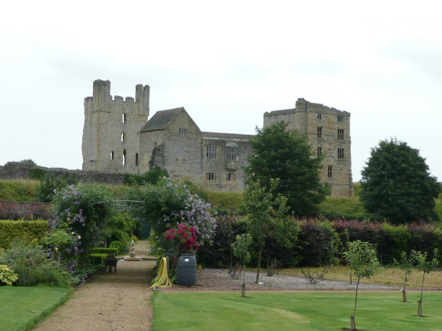 Helmsley Castle and garden