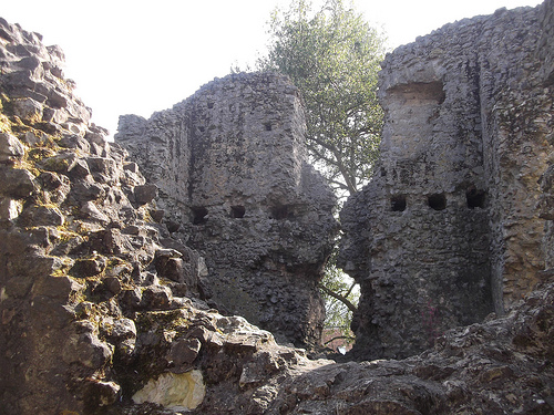 Sutton Valence Castle walls